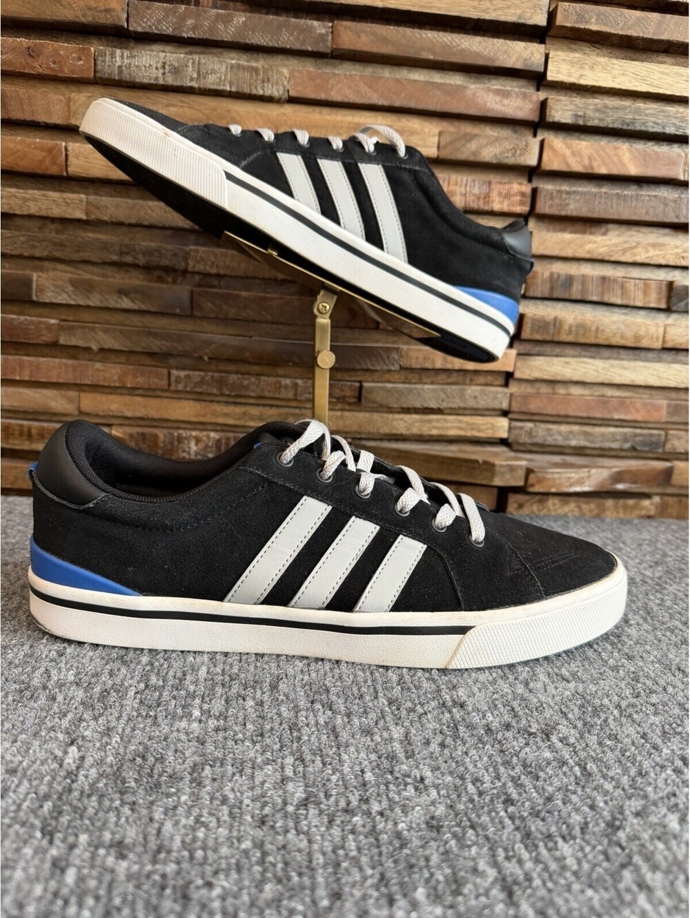 Adidas Neo Park ST Mens Size 10.5 Black White Athletic Lifestyle Shoes Sneakers